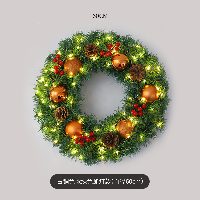 Amazon popular guirnalda de Navidad ratán 40/50/60cm decoración de Navidad Garland decoración escena diseño