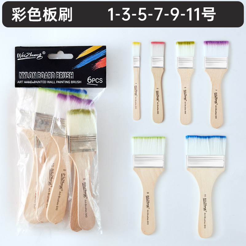 Fábrica al por mayor cepillo de placa de nylon cepillo de pintura al óleo cepillo de barbacoa cepillo de pintura eliminación de polvo cepillo de placa de nylon al por mayor