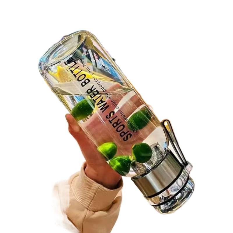 德国高硼硅玻璃水杯大容量吨吨桶水壶防摔耐高温墩墩茶水分离泡茶|undefined