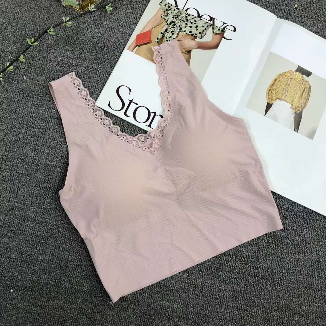 Nueva inconsútil alto elástico belleza de alta calidad las mujeres chaleco inalámbrico yoga sujetador ropa interior deportiva al por mayor image 3