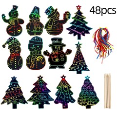 メーカー直販雪だるまクリスマスツリー画紙DIYブックマーク創意装飾子供ハロウィーン画卸売り