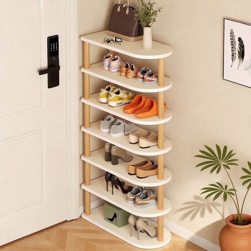 Shoe Rack Multi-layer Household Door Small Narrow Entrance Door Multi-layer Simple 2024 New Explosive Shoe Rack Storage Shoe Cabinet