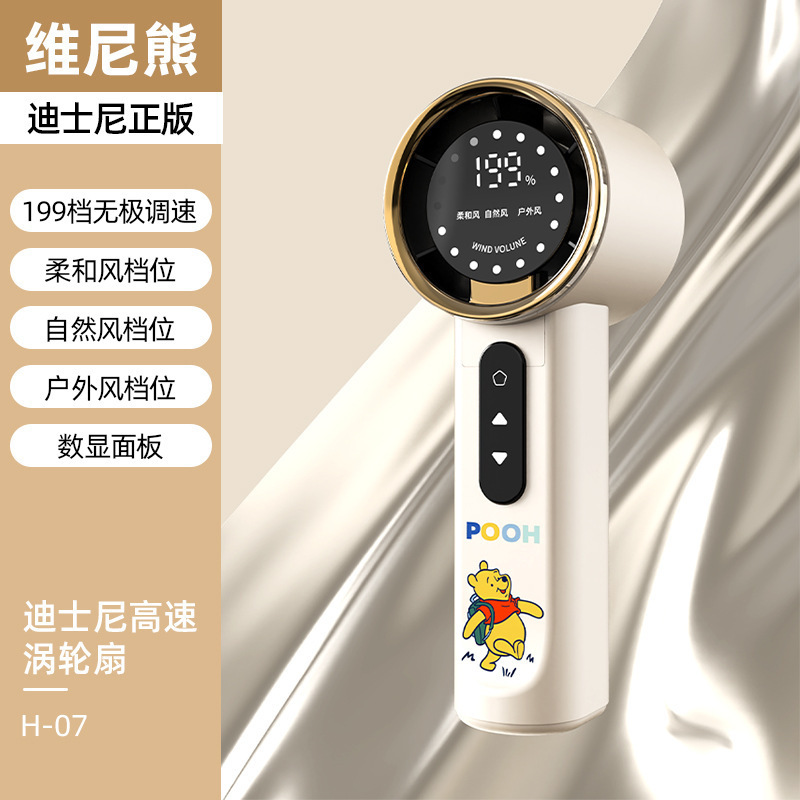 2025 新しいハンドヘルド小型ファン USB 充電式ファンデジタルディスプレイ 199 ギア高速長寿命ハンドヘルド扇風機|undefined