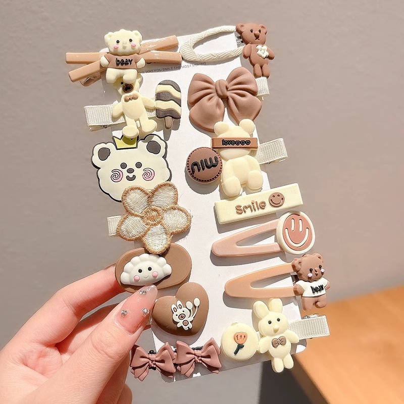 Horquilla para niños Clip de flequillo lateral para niña Clip de pico de pato para bebé Clip bb Accesorios para el cabello de alto valor Tombros de dopamina