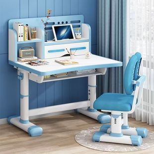 Children's Study Table Primary School Students Home Simple Student Desks and Chairs Writing Homework Desk Liftable Table Set