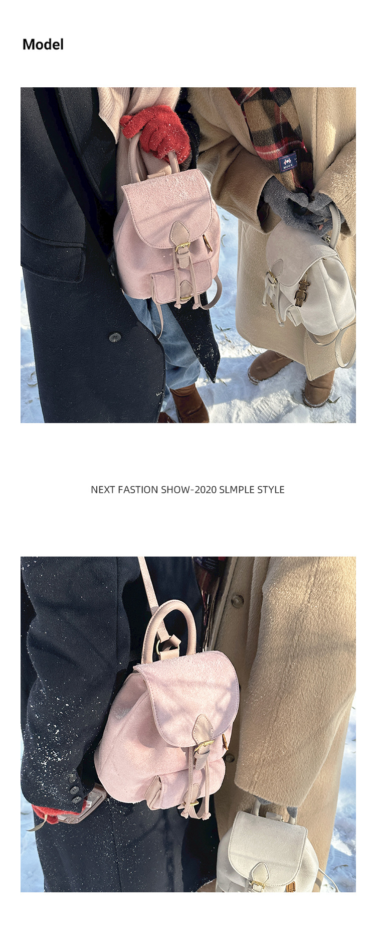 Women's Suede Backpack Versatile Casual Shoulder Bag For Women_voghion.com