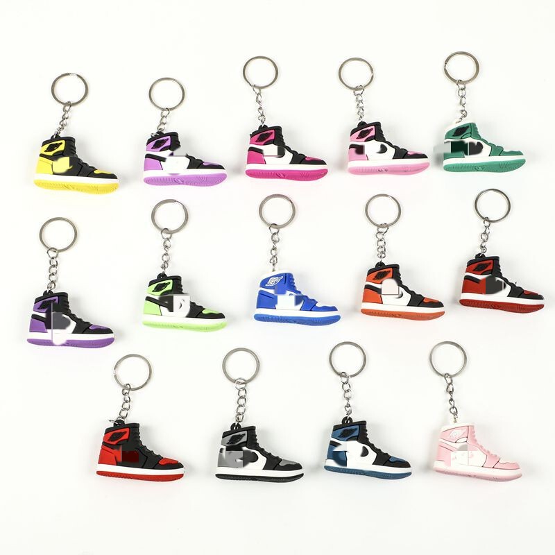 AJ Shoe Mold Keychain 3D Mini Basketball Shoes Jordan Flying Fashion Model Pendant