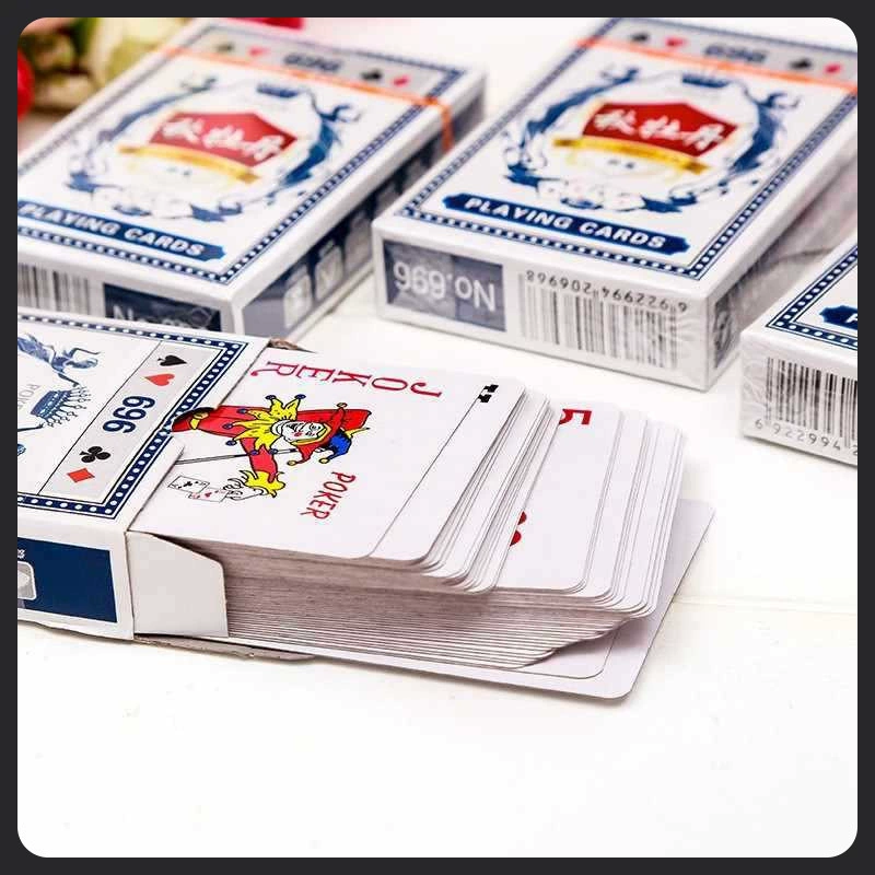 Entertainment playing cards, increased thickness