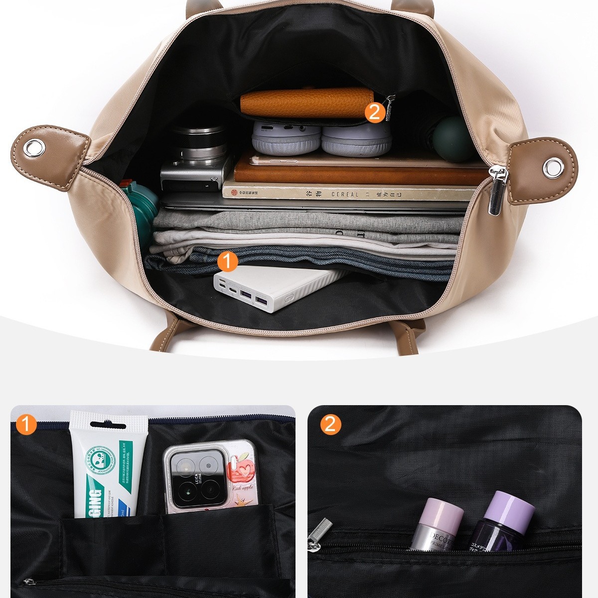 Nuevo tipo de bolsa de viaje para mujeres, bolsas portátiles ligeras, bolsas de ejercicio de gran capacidad, bolsas de yoga deportivas de separación seca y húmeda.