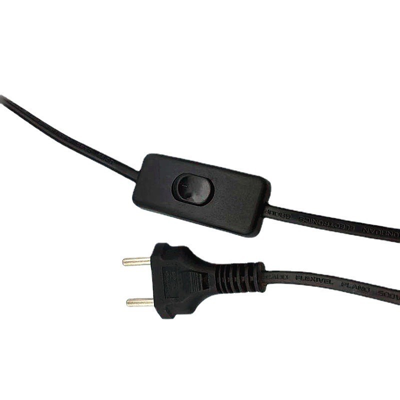 销售巴西插头电源线/303开关台灯尾部上锡线材