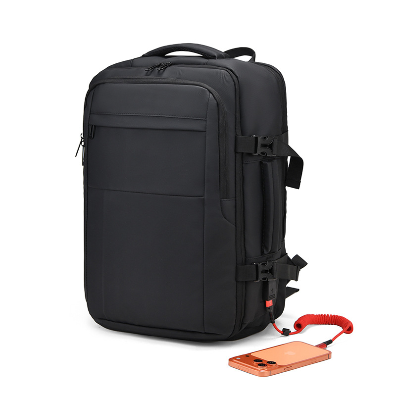 Men's Expandable Multifunctional Backpack, Water-Resistant, with Shoe Compartment, Large Capacity, for Business Trips and Travel, Laptop Bag