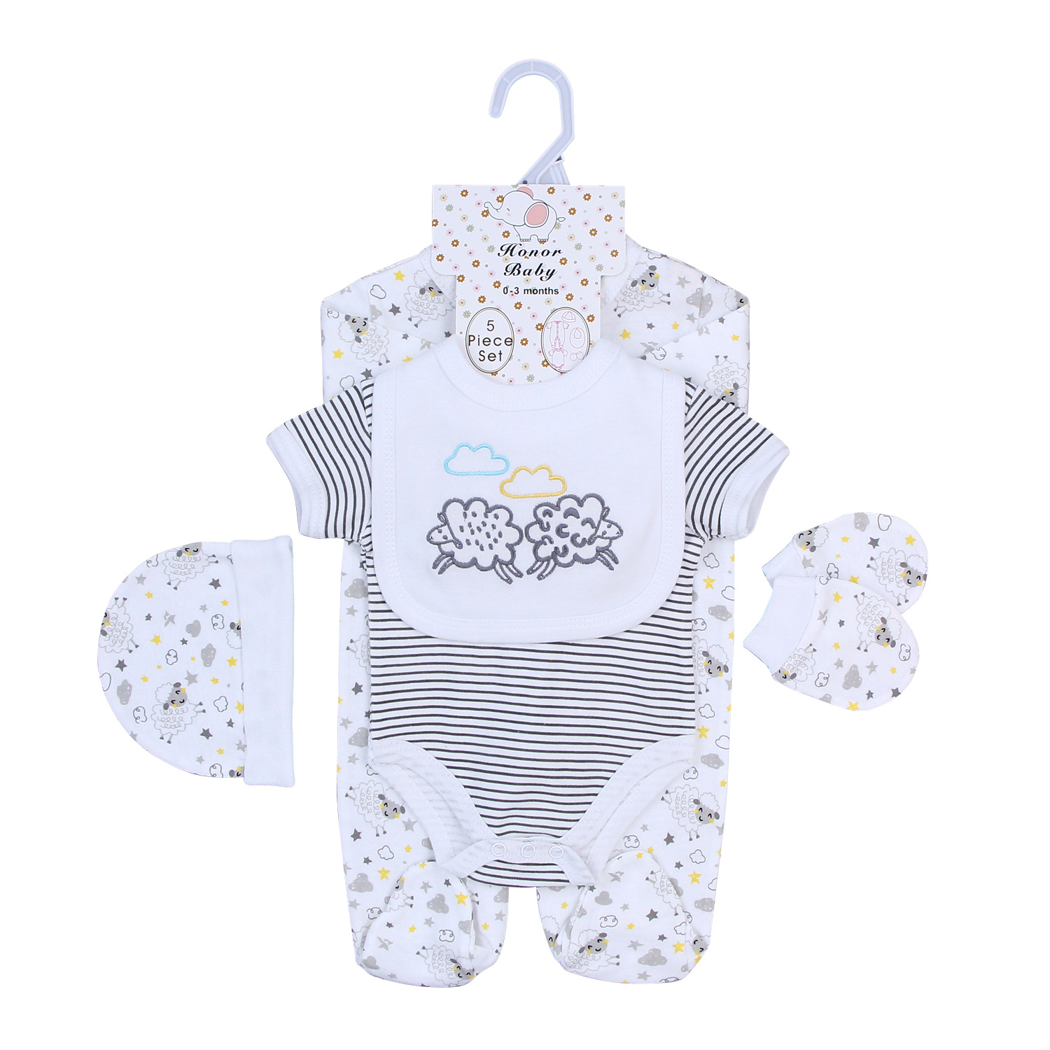 Conjunto de ropa para recién nacido, pelele de algodón puro, mono para bebé, ropa de bebé, ropa infantil transfronteriza europea y americana