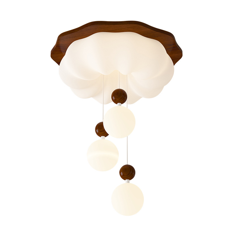 Lámpara de Techo para Dormitorio Estilo Retro Simple Grand View Garden, Estilo Wabi-Sabi Vintage, Lámpara Creativa y Acogedora con Diseño de Calabaza 274L
