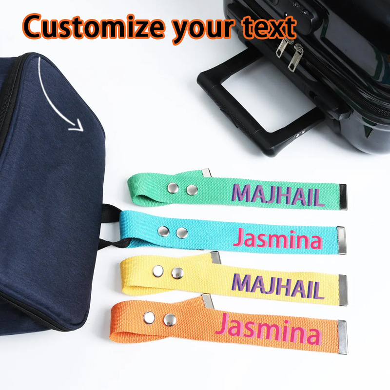 Amazon Travel Suitcase Anti-Lost Luggage Strap, Custom Name Tag, Suitcase Tag, Blank Luggage Strap