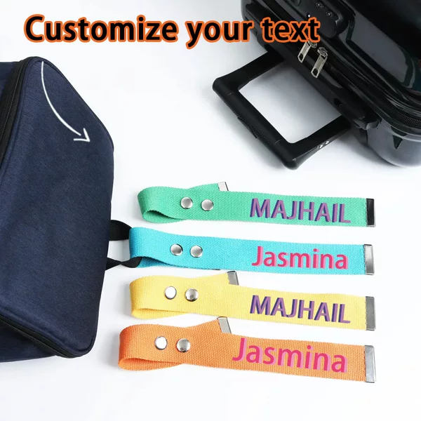 Amazon Travel Suitcase Anti-Lost Luggage Strap, Custom Name Tag, Suitcase Tag, Blank Luggage Strap