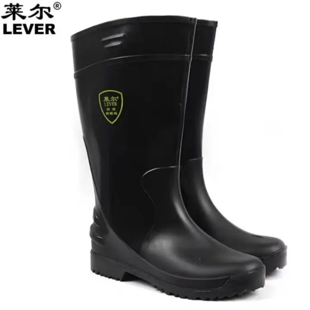 莱尔雨靴sc-11-99橡胶防滑防雨靴黑色耐磨防油防水劳保工地雨靴