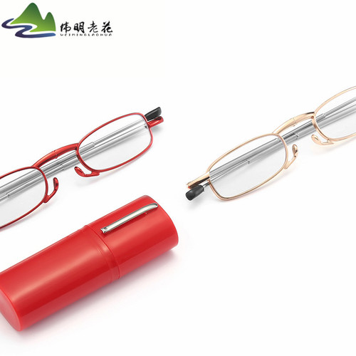 Mini antenna plastic short pen holder lightweight anti-blue light glasses for the elderly New product street stall running street reading glasses