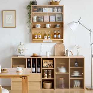 ✅ Sanyoumu Suspended Cabinet Wall-Mounted Sideboard Dining Table Integrated Home Small Kitchen Wall Cabinet Wall Storage