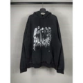 AD8935 Washed Black Pattern Distressed Direct Injection Print