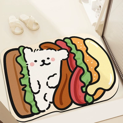 Avtomobil döşəmə paspasları, Mat - marmalade-burger-dog-4060cm-diatom-mud-second-generation