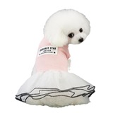 Домашняя одежда для собачьей одежды плюшевая собака домашняя одежда летнее новое платье 19 корейская юбка полосы