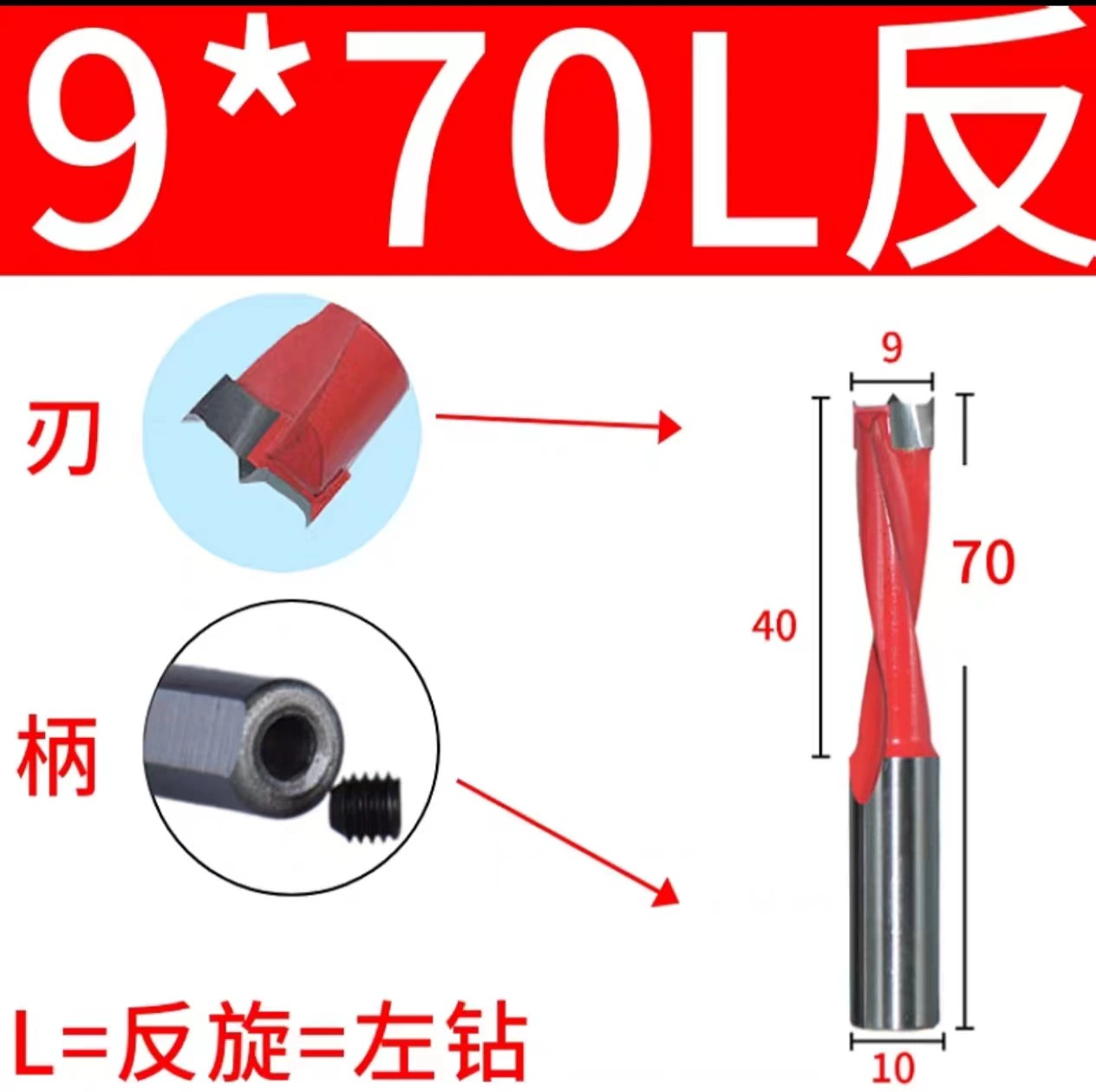 Carpentry, metal drill, three in one