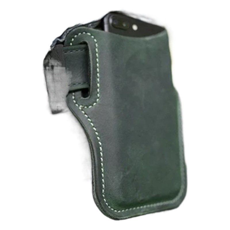 Spot Universal Waist-Mounted Mobile Phone Bag, Outdoor Leather Edc Tool Bag, Belt-Wearing Mobile Phone Leather Case