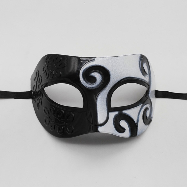 Máscaras de baile de máscaras de príncipe romano máscaras de princesa esculpida máscara de mitad de cara bar nightclub misteriosa máscara de ojos