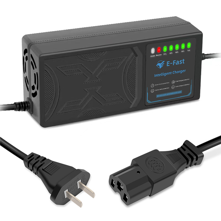 48V60AH电动车充电器 7灯显示 反接保护 温度保护 充满关机智能