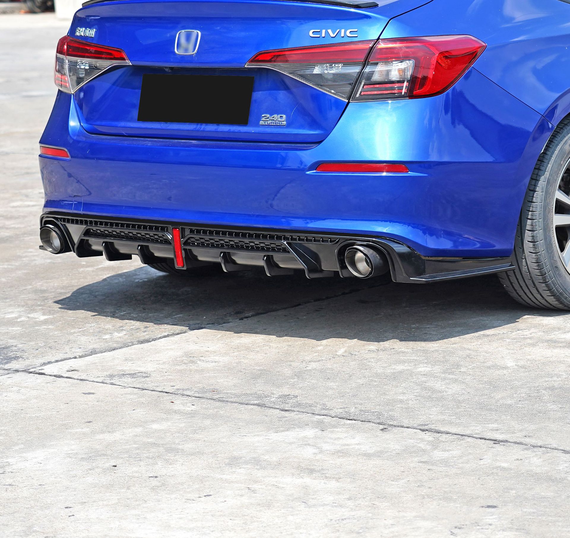 Suitable for 22 models of the 11th generation Civic modification: rear lip, rear spoiler, rear bumper, front splitter, front lip, side skirts, and rear wing