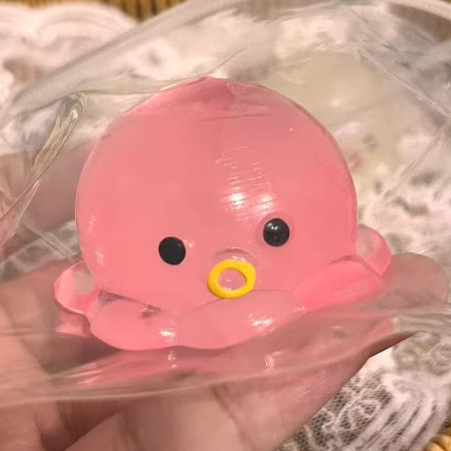 Gatito queso rebote lindo descompresión gato gato descompresión grueso juguete para estudiantes pequeño libro rojo mismo barro