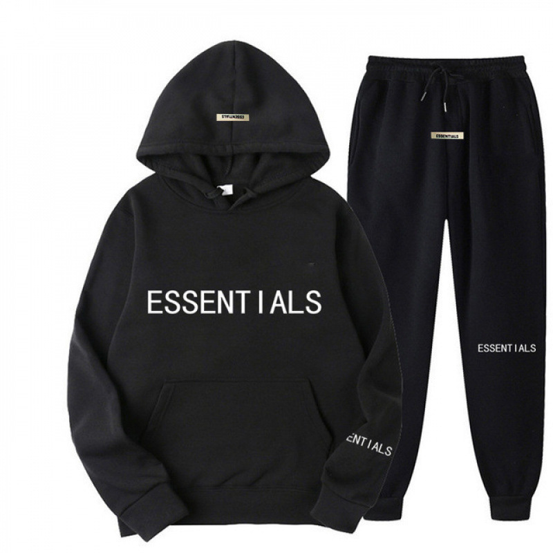 クロスボーダーヨーロッパとアメリカのスウェットシャツスーツEssentials新しい男性と女性の長袖スウェットシャツとスウェットパンツスーツプルオーバーパーカー|undefined
