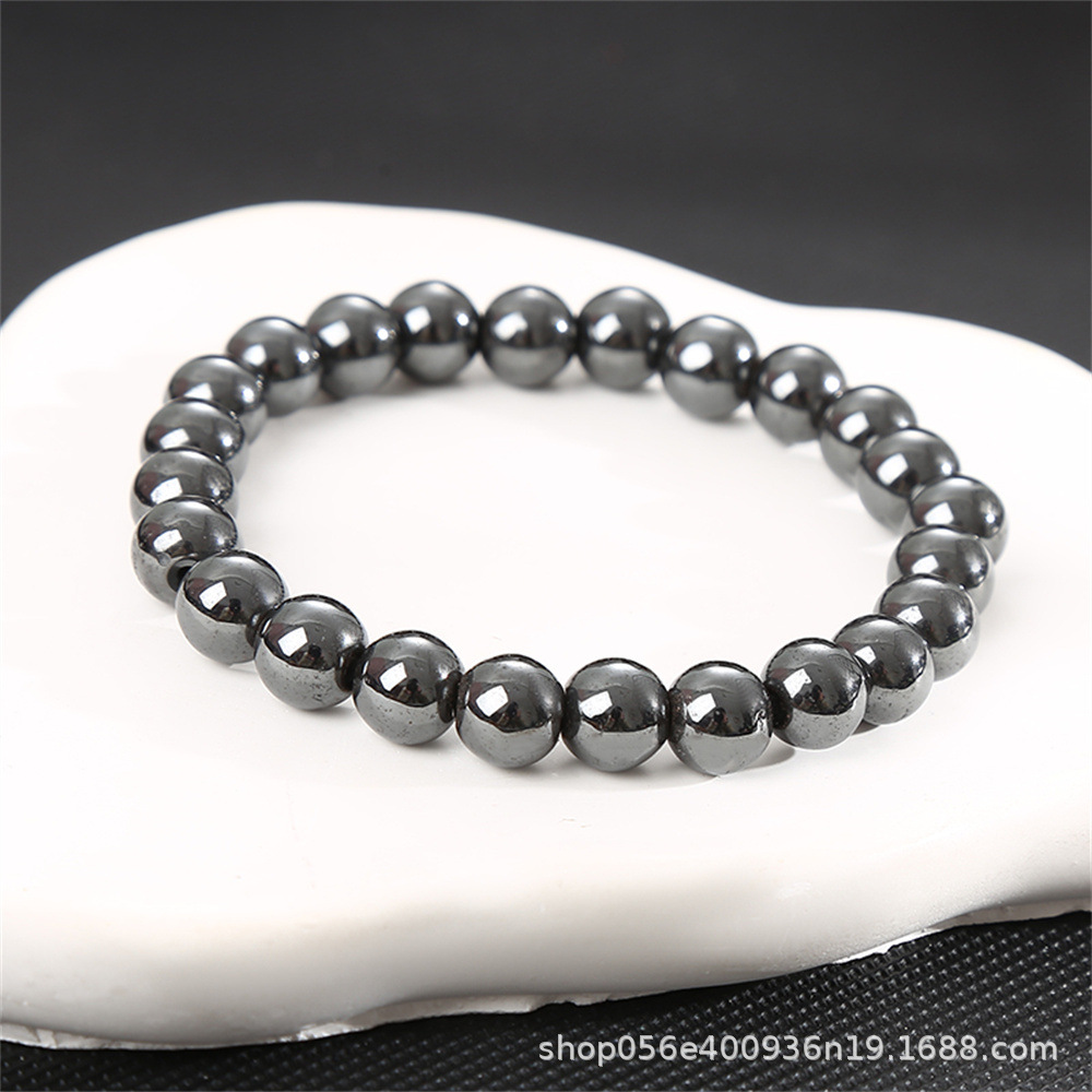 Moda simple 8mm pulsera de piedra de ágata natural alta sensación de mano de cristal cuentas pulsera comercio exterior al por mayor damas