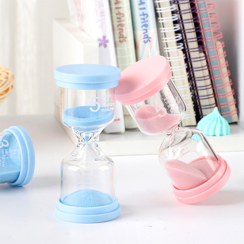 Macaron small hourglass for children 1/3/5/10 minute hourglass brushing teeth reading timer ornament creative gift