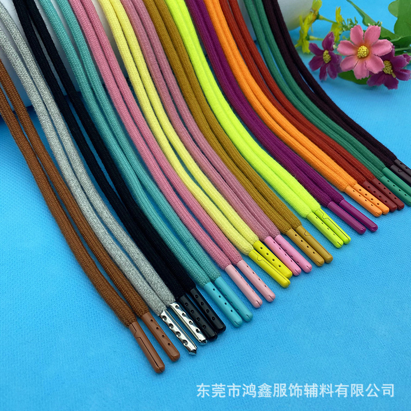 Factory direct supply spot cap rope 32 ingot encrypted polyester cotton rope 120 color color bullet sweater cap rope pants rope Factory direct supply spot cap rope 32 ingot encrypted polyester cotton rope 120 color color bullet sweater cap rope pants rope