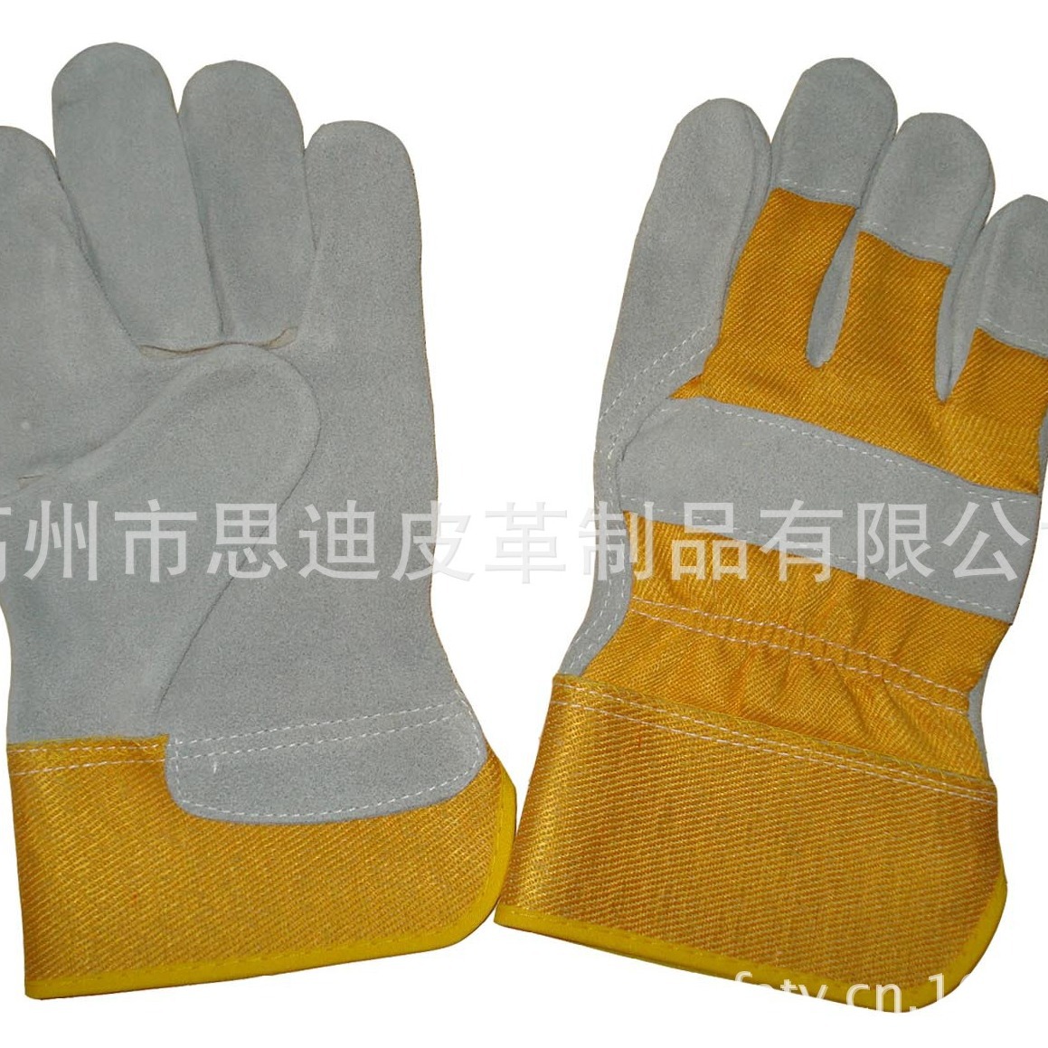 A级牛皮手套特厚皮半皮半绒里吸汗五金建筑防刺穿搬运劳动防护