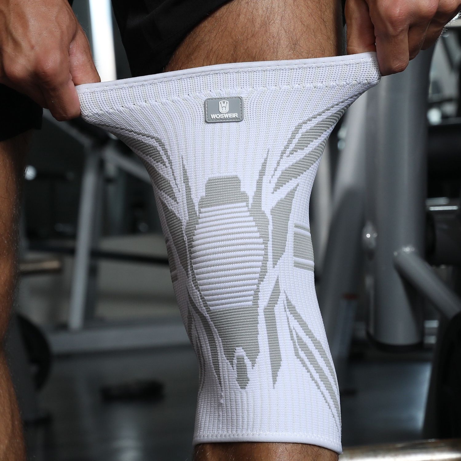 Rodilleras deportivas profesionales, equipo de baloncesto, junta de menisco para hombres y mujeres, cubierta protectora de rodilla para correr, levantamiento de pesas antideslizante