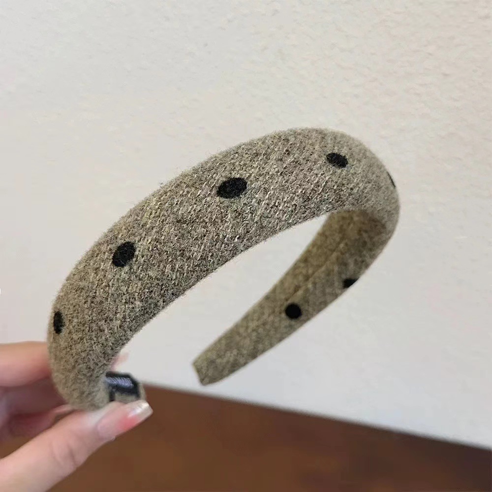 Otoño y invierno Meilade coreano retro estricto esponja cabeza de banda nueva variedad de terciopelo alto cráneo ancho banda de cabello mayorista