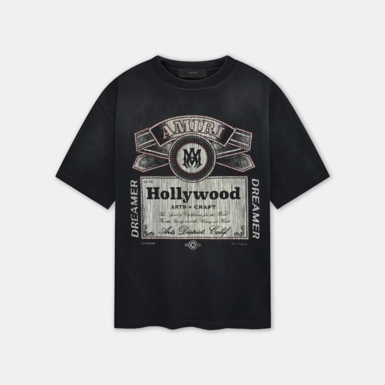 Long-Term Supply of Cross-Border Trendy Brand Short-Sleeve Amirit Shirts with Printed Designs, Washed and Vintage-Style Heavy-Duty Fabric Long-Term Supply of Cross-Border Trendy Brand Short-Sleeve Amirit Shirts with Printed Designs, Washed and Vintage-Style Heavy-Duty Fabric