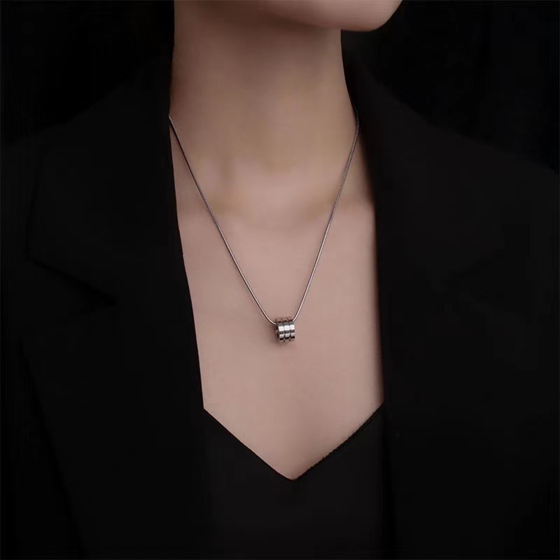 Titanium stalen ketting voor dames en heren hip hop stijl_voghion.com