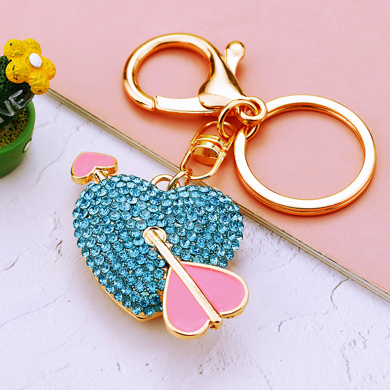 Cute Heart Shape Zinc Alloy Valentine's Day Women's Keychain display picture 4