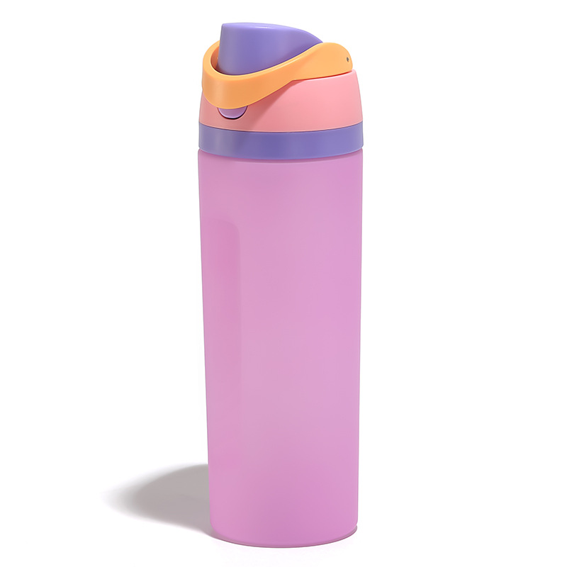 Taza de agua deportiva de bebida directa simple de gran capacidad puede imprimir LOGO personalizado colorido moda portátil taza de agua deportiva de fitness