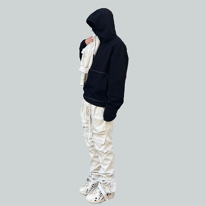 GRAILZ FK American High Street Loose Guard with Multiple Pockets, Functional Workwear, Casual Solid Color Cannon Pants_voghion.com