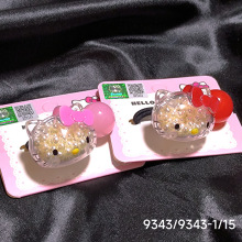 三丽鸥系列饰品儿童发饰头饰 HelloKitty流沙珍珠发圈皮筋9343