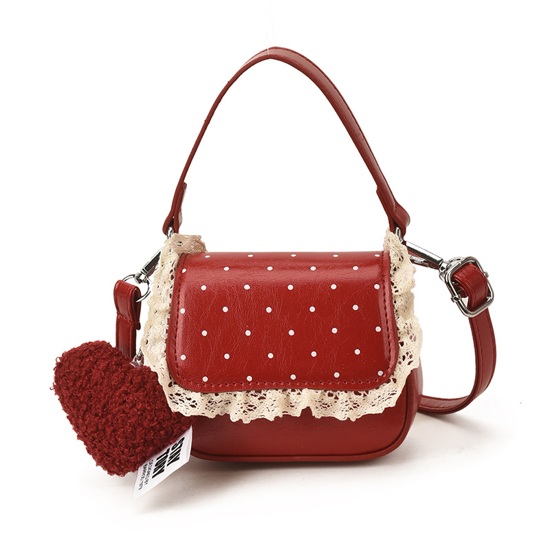 Bolsa de mano de niña de encaje dulce coreana, bolso de bebé 2026 nuevo bolso para niños
