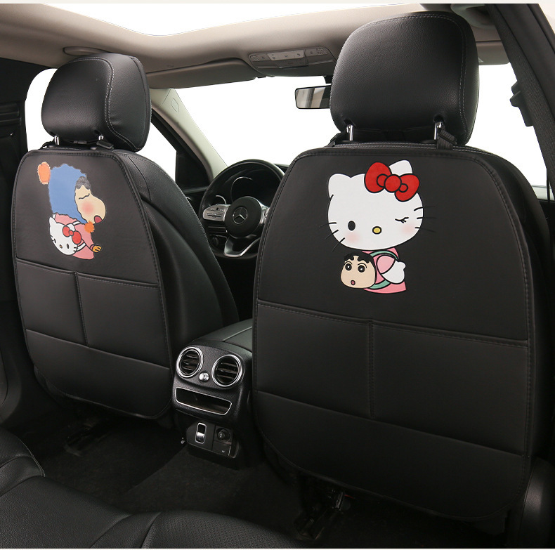 Car Seat Back Anti-Kick Pad, Children's Cartoon Protective Pad, Anti-Dirt Protective Pad for Car Interior, Rear Seat Anti-Kick and Anti-Wear Pad