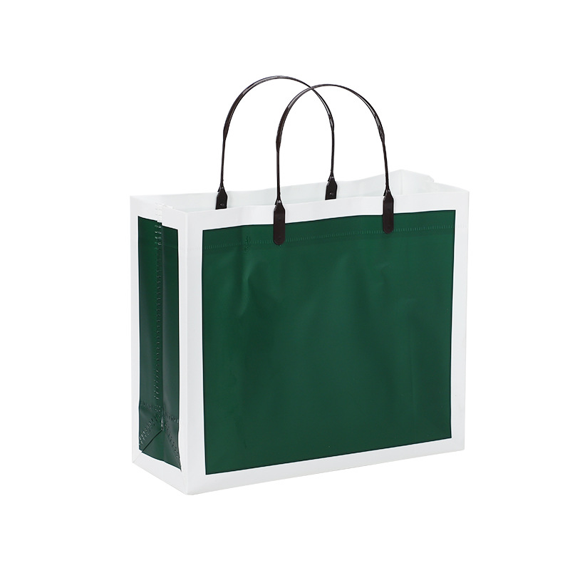 Bolsa de regalo de PVC, bolsa sencilla, bolsa de regalo moderna, bolsa de plástico para ropa, bolsa de mano gruesa para tienda de ropa, ropa image 7