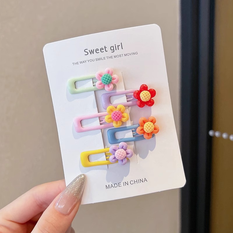 Pinza bb de color dopamina para niños cabello roto estrella de cinco puntas horquilla para niñas que no lastima el cabello, pinza para el cabello con flequillo para bebés, accesorios para el cabello lindos