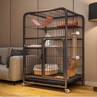 Cat Cage Home Indoor Four-Layer Free Space Extra Large Cat Villa Thick and Reinforced Cat House Cat Cage