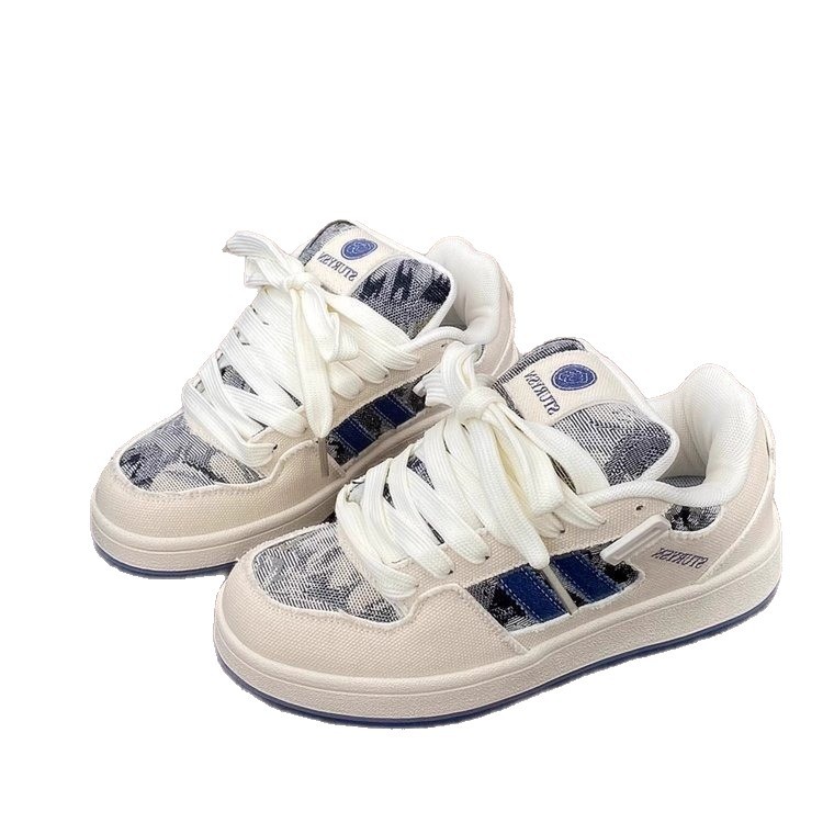 Nicho Zhong zapatos de pan cómodo para mujeres ins tendencia nacional de otoño 2025 nuevos zapatos de mujer deportivos de skate casual para mujeres